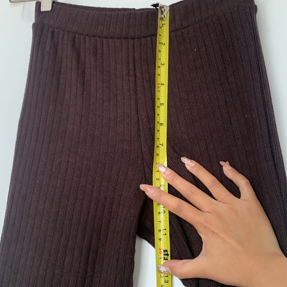 🍁Free Spirit 🤎NWT Zara Knit Pants -S - Picture 5 of 6